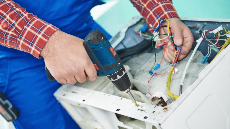 Kalecik Lg Lg çamaşır makinesi kart tamiri – Su almama arızası orijinal parça ile giderildi. - Teknik servis örneği